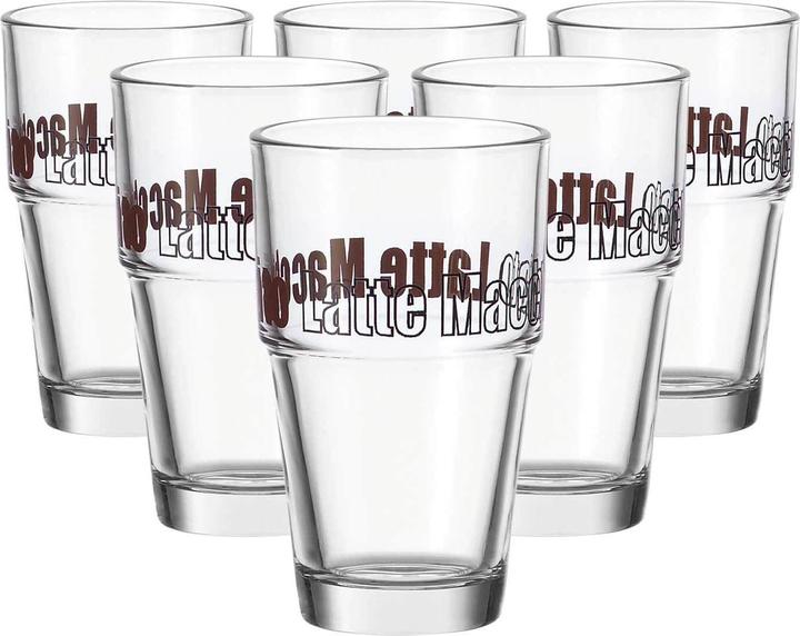 Actual product image Leonardo Latte Macchiato Glass Solo, satin 4.1 dl, 6 pieces (0.41 l, 6 x)