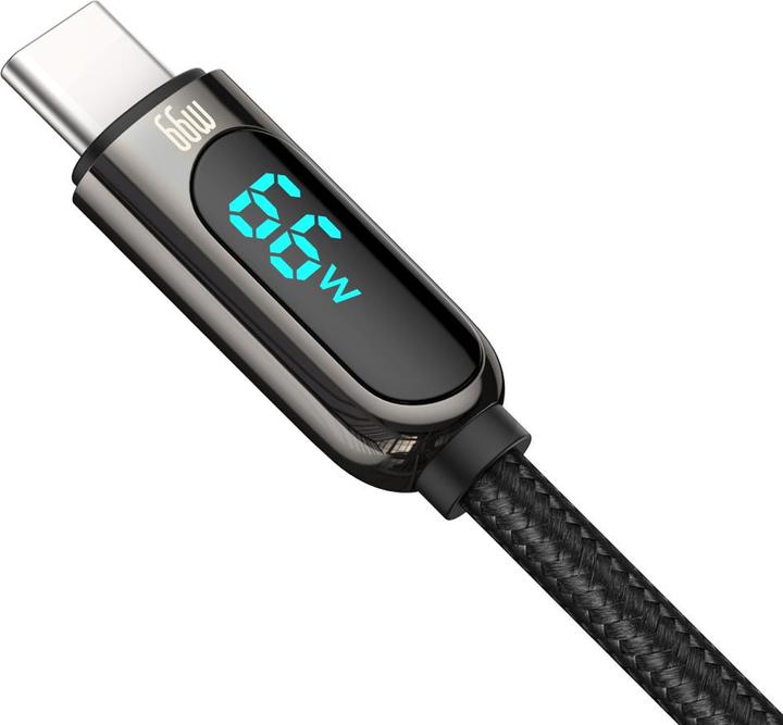 Produktbild Baseus Display Cable USB to Type-C, 66W, 2m (black) (2 m, USB 3.0, 66 W)