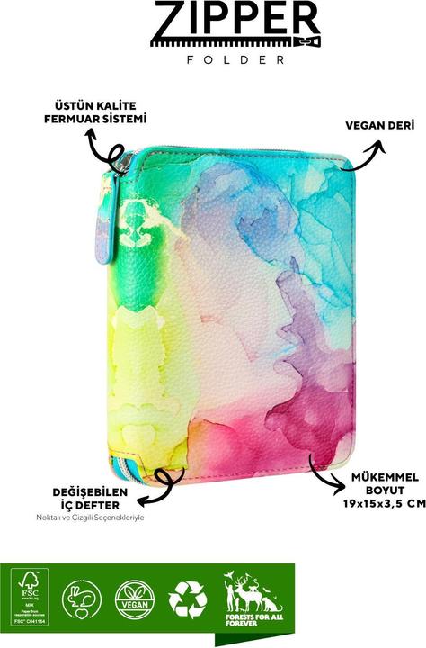 Image du produit Organisateur de dossiers à fermeture éclair (A6)