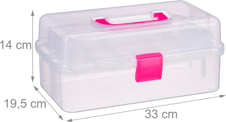 Actual product image Relaxdays Transparent Storage Box (33 x 19.5 x 14 cm)