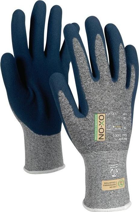 Produktbild Ox-On Handschuhe Recycle Basic 16001 Grösse 9 blau/hellblau ( 4000391359 ) (9)