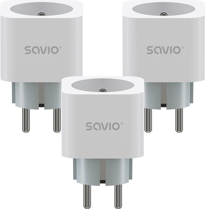 Actual product image Savio Gniazdko Wi-Fi AS-01 3-pak białe