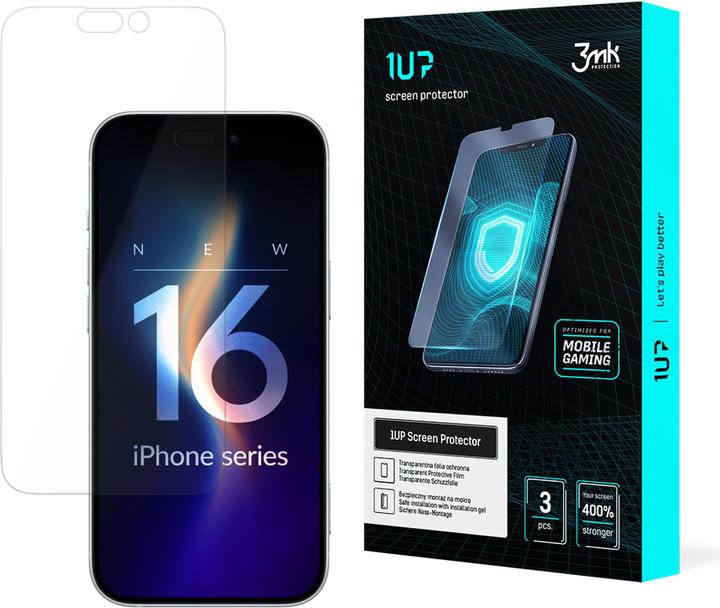 Actual product image 3MK Apple iPhone 16 Plus - 1UP (3 Piece, Apple iPhone 16 Plus)