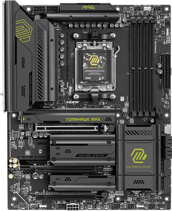 Image du produit MSI MAG B850 Tomahawk Max WIFI (AM5, AMD B850, ATX)