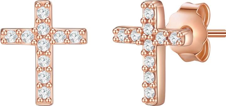 Image du produit Glanzstücke München Croix femme argent sterling topaze or rose - 24221 (Argent Sterling)