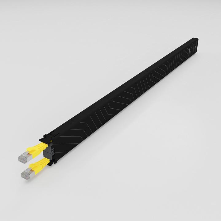 Produktbild PATCHBOX one / Cassette / 30RU / Cat 6A, UTP, 1.8 m, Gelb (U/UTP, CAT6a, 1.80 m)