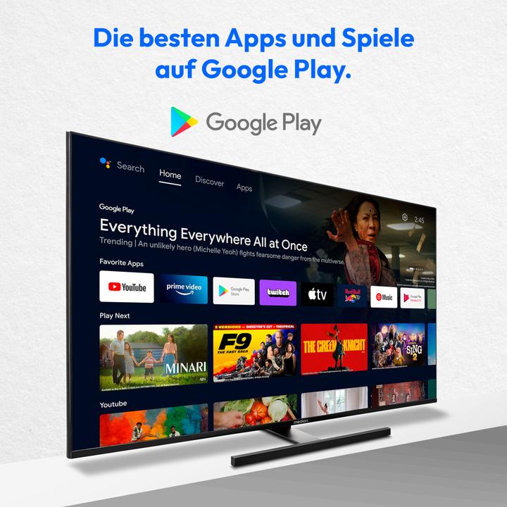 Actual product image Medion LIFE® X14373 (MD 31256) QLED Android TV (43", QLED, 4K)