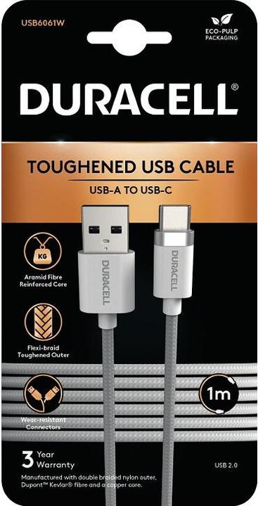 Immagine prodotto Duracell 1M USB-A a USB-C 2.0 intrecciato (1 m)
