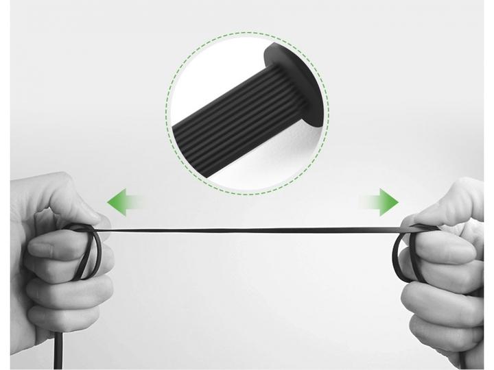 Image du produit Ugreen Casque d'écoute audio AUX à ruban plat coudé (3 m, Jack 3,5 mm (AUX))