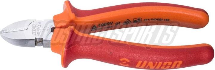 Unior 461/1VDEBI Mamelons de coupe diagonaux, 18mm, rouge