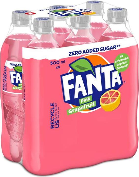Produktbild Fanta Pink Grapefruit Zero (6 x 50 cl)