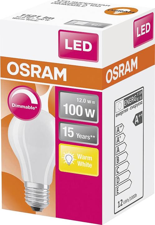 Actual product image Osram Retrofit Classic A (E27, 11 W, 1521 lm, 1 x, D)