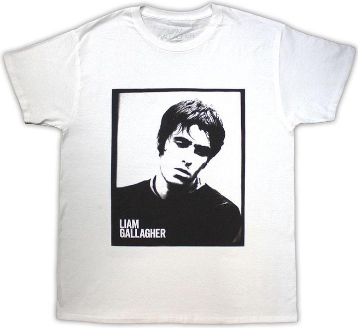 Actual product image Liam Gallagher Unisex Adult Framed Photo T-Shirt (L)