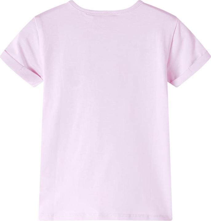 Actual product image VidaXL Children's T-shirt pale pink 116,Material: 95 % cotton. 5 (116)
