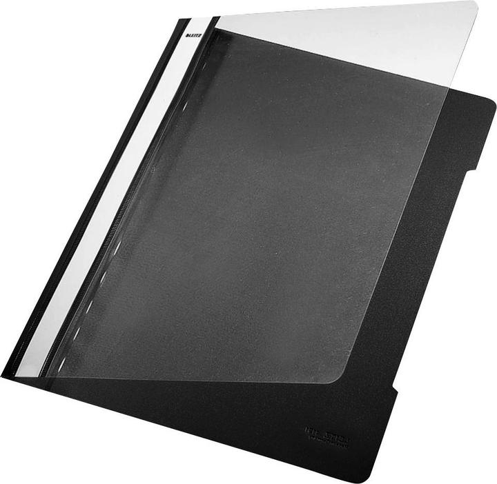 Actual product image Leitz Standard Plastic File Black A4 PVC (25) Presentation Folder Black (A4, 25 x)