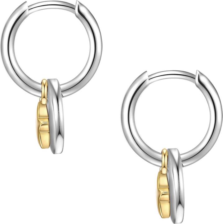 Actual product image Glanzstücke München Ladies Circle/Star Sterling Silver Silver/Yellow Gold - 31568 (Sterling Silver)