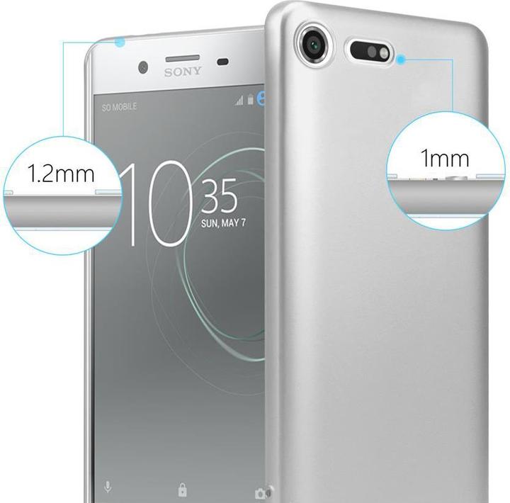 Actual product image Cadorabo Bumper TPU Matt Metallic (Sony Xperia XZ Premium)