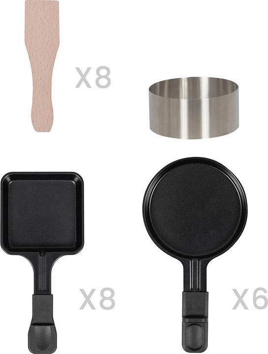 Image du produit Livoo Appareil à raclette, pizzas et crêpes 8 personnes