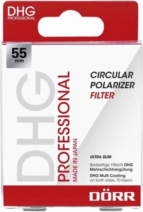 Image du produit Dörr Filtre polarisant circulaire DHG 55mm (55 mm, Filtre polarisant, 55 mm)