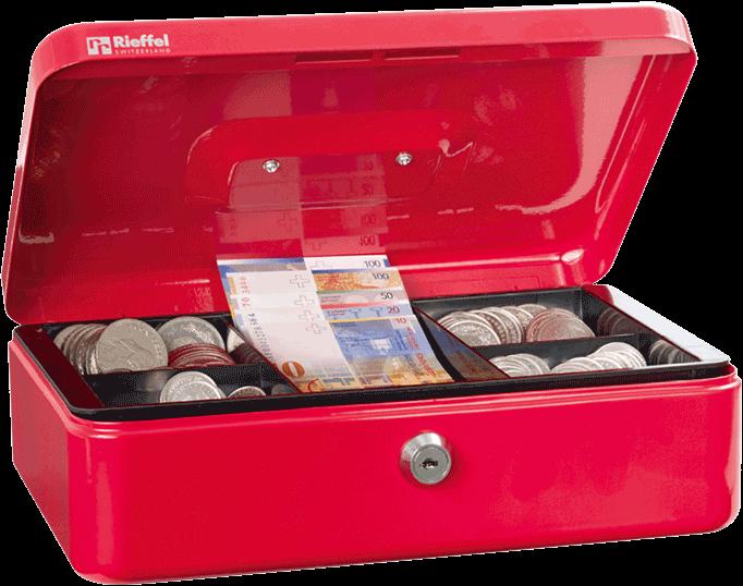Produktbild Rieffel Geldkassette Valorit rot