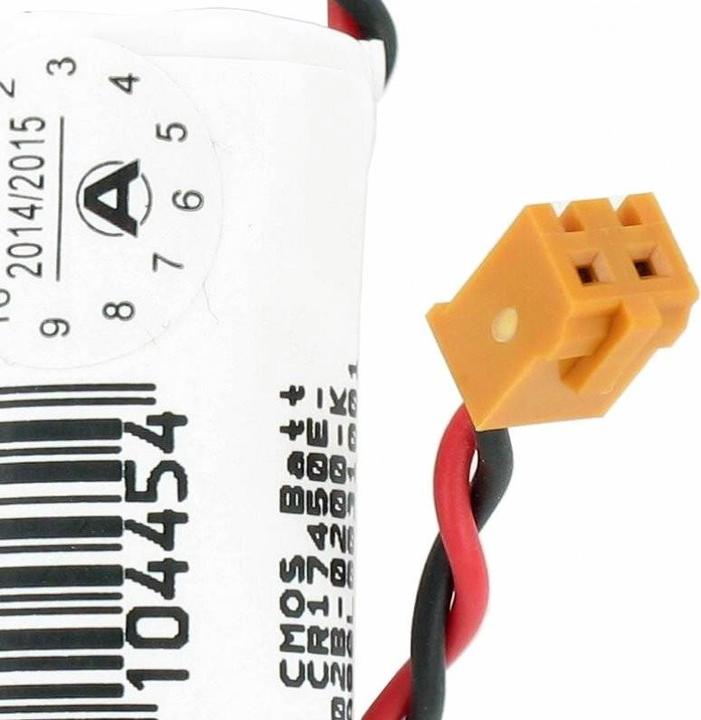 Actual product image AccuCell Battery CMOS CR17450E-RL, FANUC A02B-0200-K102, FANUC A98L0031001 GE Fanuc (1 pcs., Device specific, 2500 mAh)
