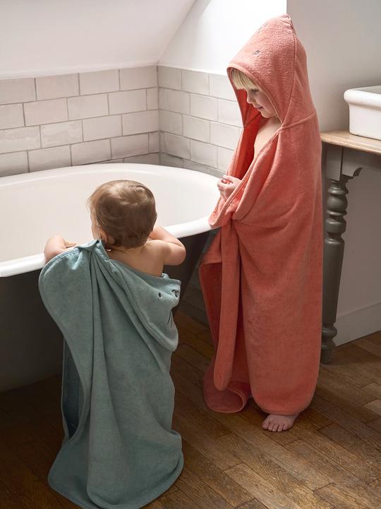 Actual product image Vertbaudet Baby & children's hooded bath towel with recycled cotton