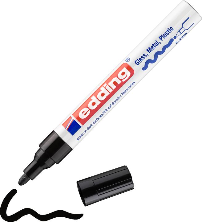 Image du produit Edding Marqueur peinture 750 (Noir, 2 mm, 1 x)