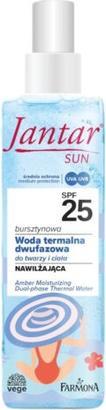 Produktbild NoName Jantar Sun feuchtigkeitsspendendes Bernstein Thermalwasser SPF25 2 (Sonnencreme, SPF 25, 200 ml)