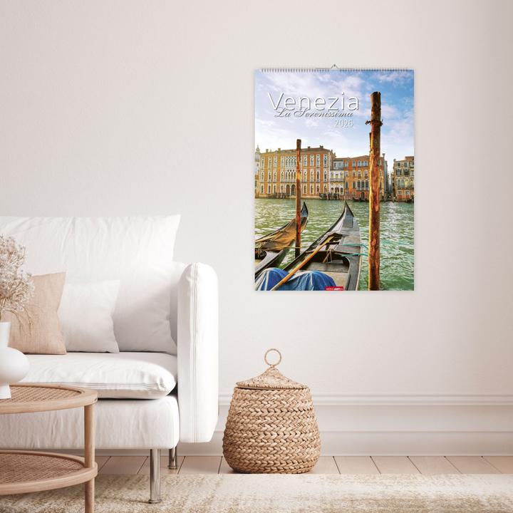 Produktbild Venezia Kalender 2026 - La Serenissima (49 x 68 cm, Harter Einband, Deutsch, Englisch)