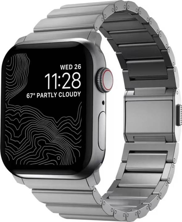 Productafbeelding Nomad Strap Titanium Silver V2 42/44/45/49mm (35 mm, Titanium)