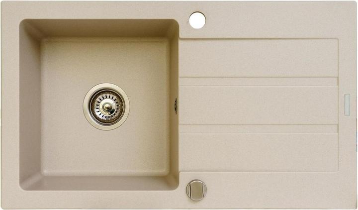 Produktbild Maidsinks Einbeckenspüle mit Abtropffläche Promo 76x44 1B 1D E070053701 (Einbauspüle mit Abtropffläche, 44 cm, 76 cm)