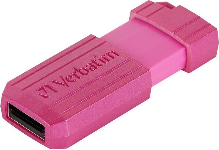 Actual product image Verbatim USB DRIVE 2.0 PINSTRIPE 128GB STORE?N?GO HOT PINK (128 GB, USB-A)