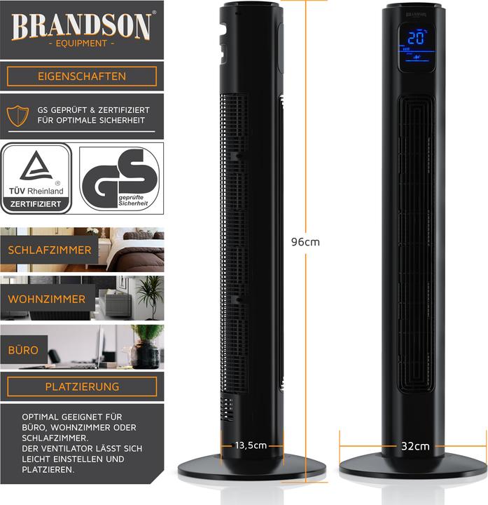 Produktbild Brandson Turmventilator (48 dB)