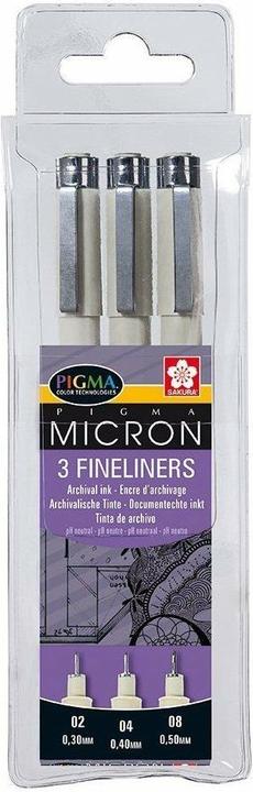 Image du produit Sakura Pigma Micron (Noir, 3 x)