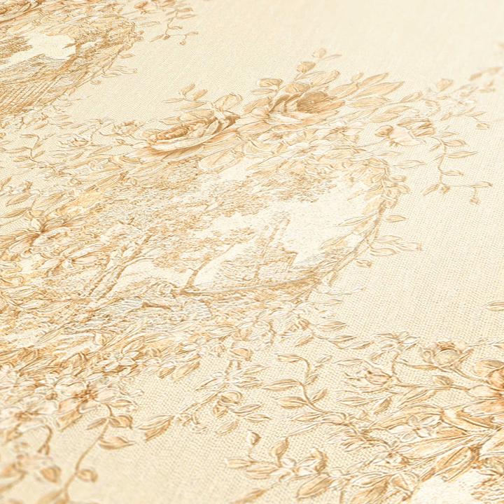 Produktbild Tadessi Blumen Florentin M1-No.2519 | Gold | Floral | Klassik (53.5 x 600.5 cm)