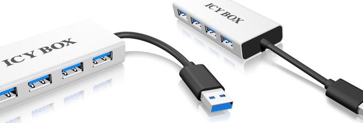 Produktbild Icy Box Raidsonic IB-AC6104 4 neue USB 3.0-Geräte (USB-A, 4 Ports)