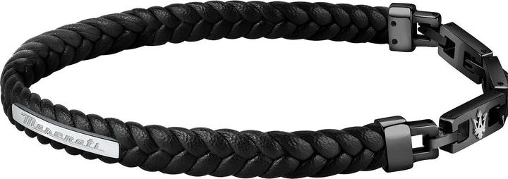 Immagine prodotto Maserati Bracciale (23 cm, Acciaio inossidabile, Cuoio, Riciclato)