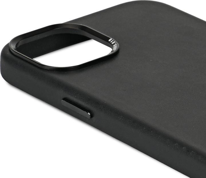 Actual product image Decoded Leather Backcover for iPhone 15 Plus Black (Apple iPhone 15 Plus)