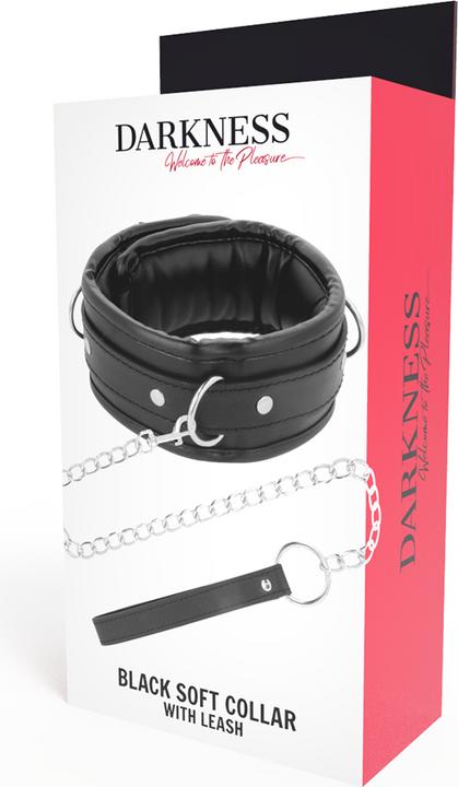 Image du produit Darkness Col Souple Noir Avec Cuir De Leash