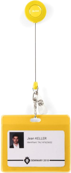 Image du produit Tarifold Badge 70x100mm PVC jaune UE=30 pièces