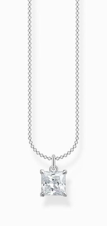 Produktbild Thomas Sabo Halskette Kette mit Weissen Stein Silber (925er Silber, 40 - 45 cm)