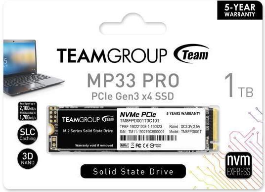Immagine prodotto Team Group Group MP33 Pro (1000 GB, M.2 2280)