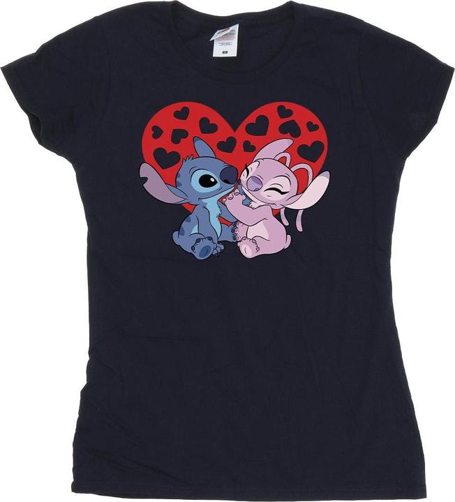 Image du produit Disney - T-shirt LILO & STITCH HEARTS - Femme (M)