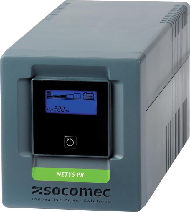 Productafbeelding Socomec NETYS PR Mini Tower NPR-1000-MT ononderbreekbare voeding (UPS) Line-Interactive 1 kVA 4 (1 VA, 700 W, Lijninteractief UPS)