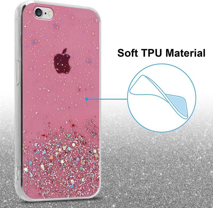 Actual product image Cadorabo TPU cover sparkling glitter (Apple iPhone 6 Plus)
