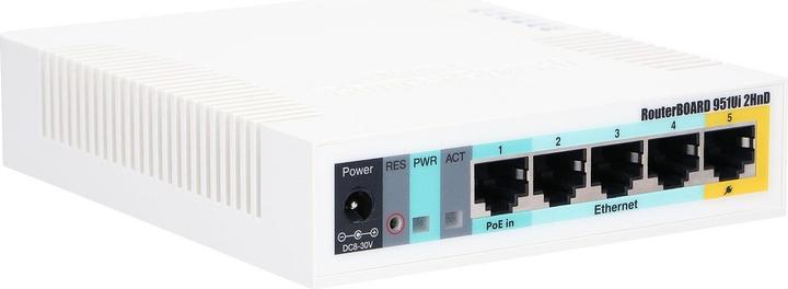 Produktbild MikroTik RB951UI-2HND: 5 Port WLAN Router
