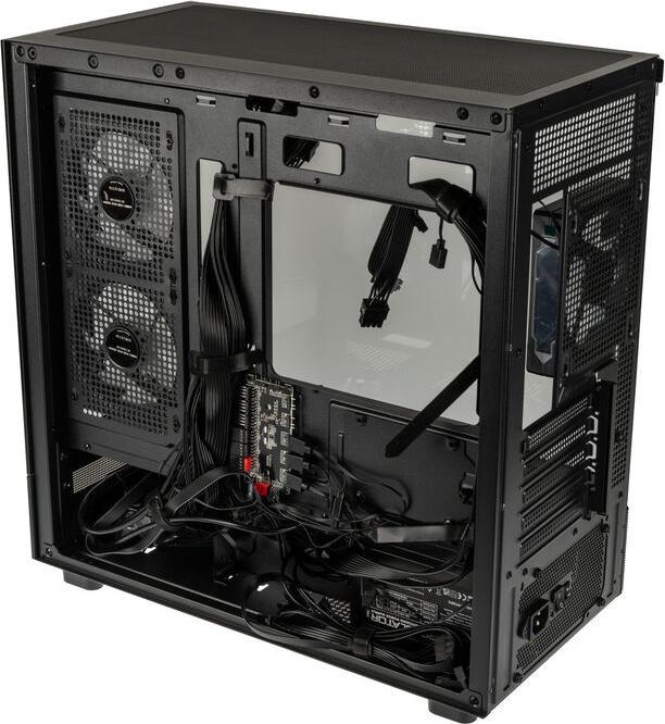 Actual product image GSI SmartAssembly ARGB Glass Micro-ATX Case - 650W Bronze (mATX)