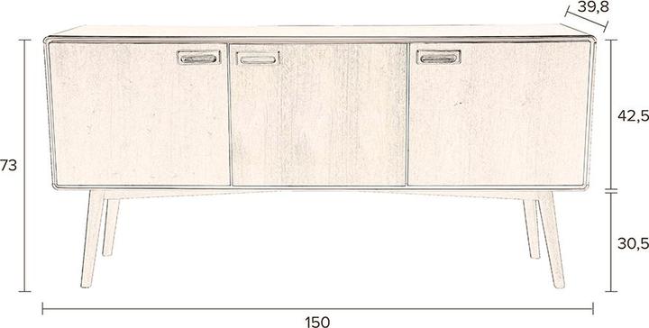 Actual product image Dutchbone Juju (150 x 40 x 73 cm)