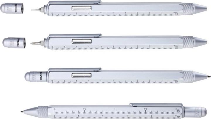 Immagine prodotto Troika MAGNET da costruzione biro multitasking, grigio opaco (Grigio)