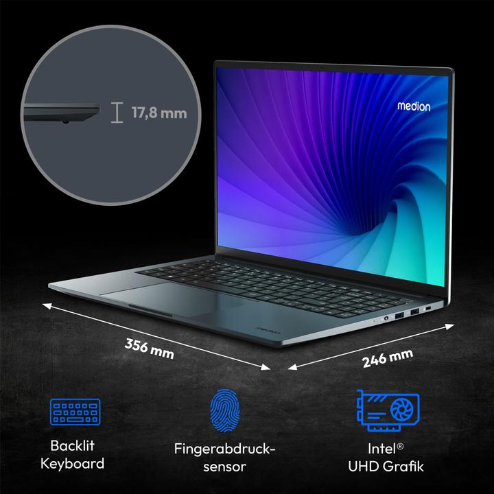Immagine prodotto Medion S10 MD62612 i5-13420H 16GB/512GB SSD 16"QHD W11H (15.98", Intel Core i5-13420H, 16 GB, 512 GB)